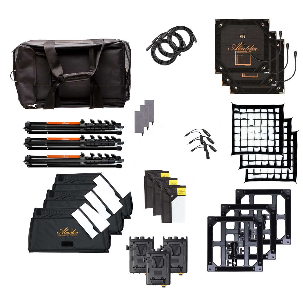 Aladdin MOSAIC MINI 1X1 3 Light Kit with Lumenradio