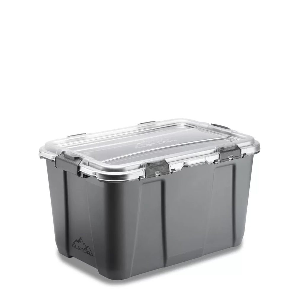 Alstora ALSTORA CONTAINER, PP OMIKRON 76 L WITH LID IN PC - STONE GREY CASE & LATCHES
