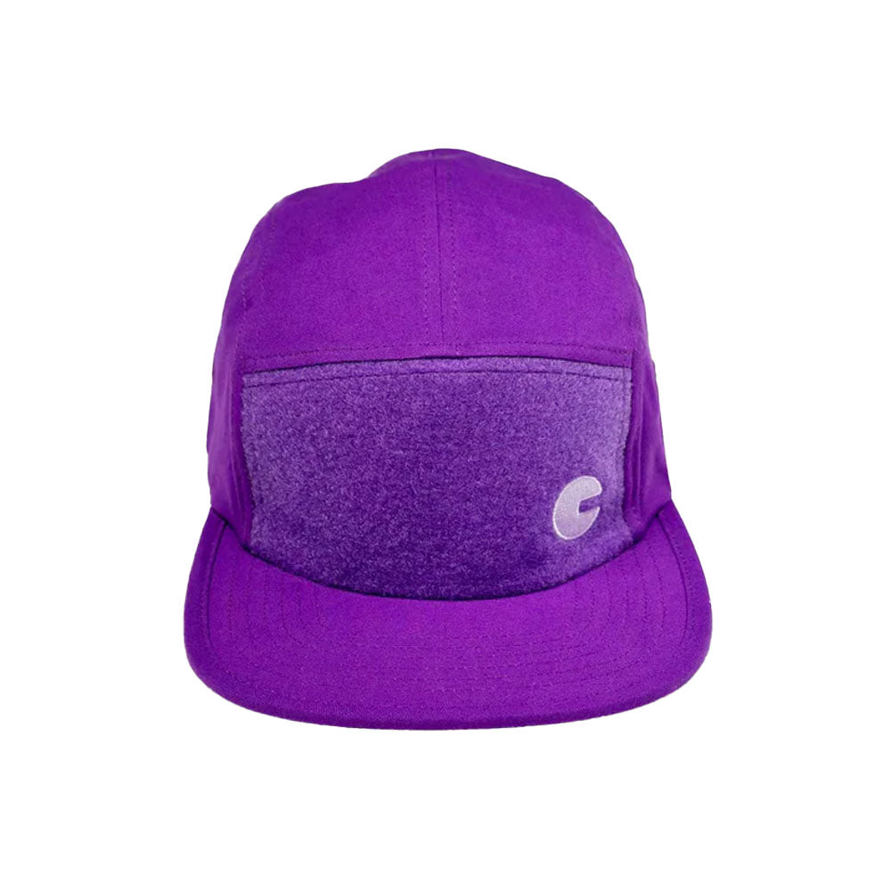 CRDBAG Five Panel Velcro Cap Purple