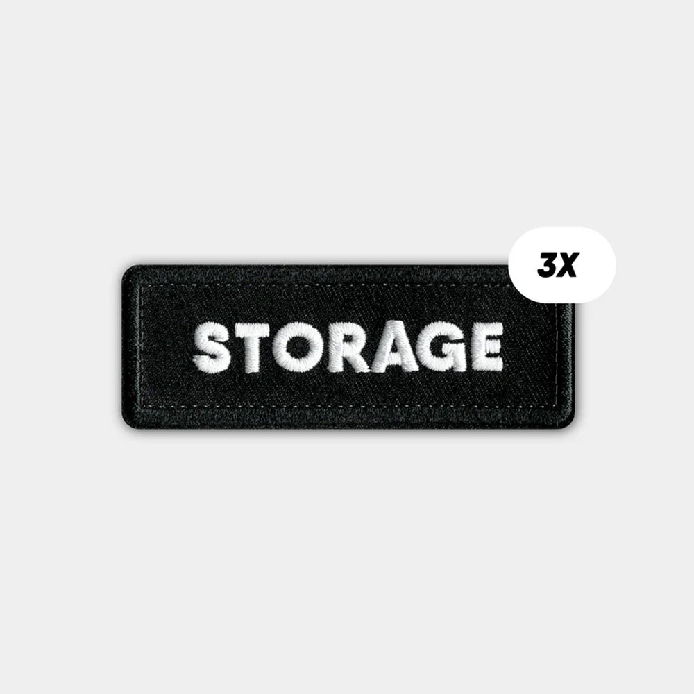 CRDBAG PATCHES SINGLES "STORAGE" 3 PCS