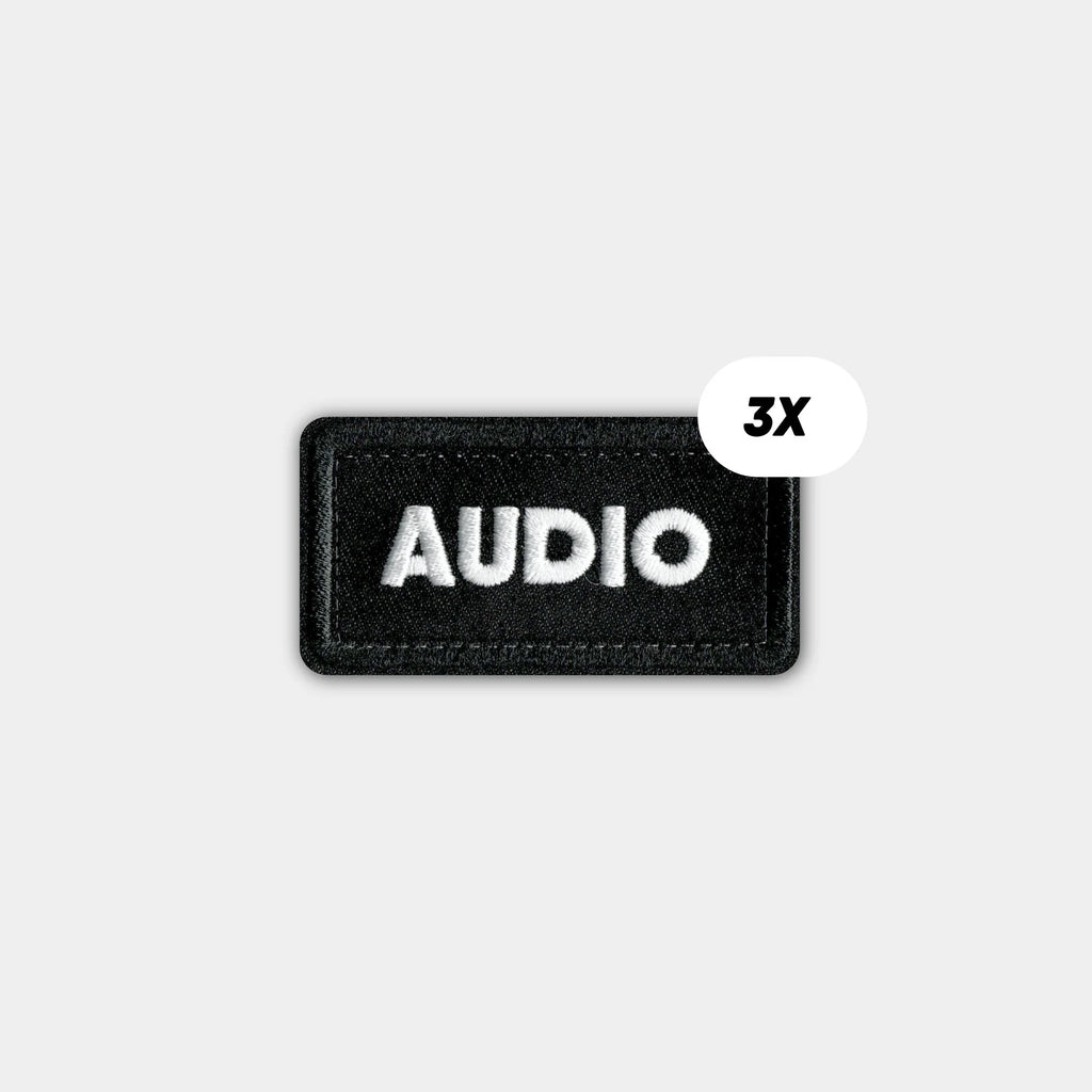 CRDBAG PATCHES SINGLES "AUDIO" 3 PCS