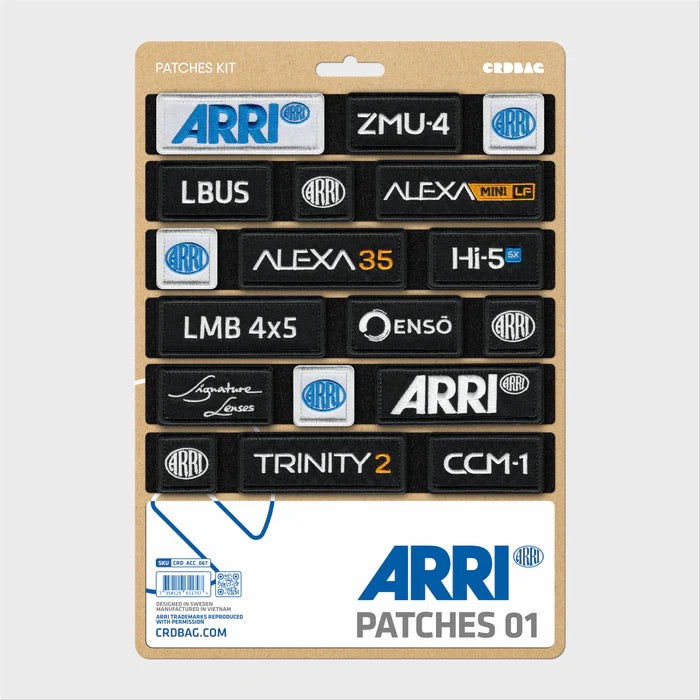 CRDBAG Embroidery Patches. "ARRI 01"