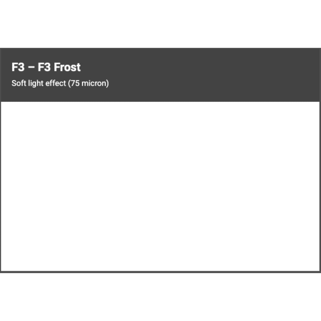 Cotech F3 Frost Soft light effect (75 micron)