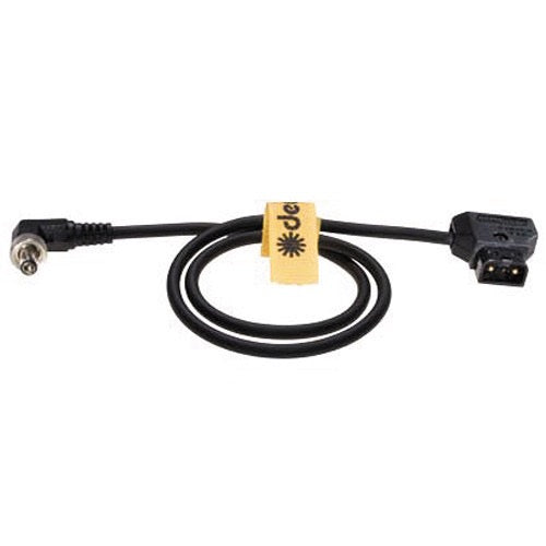 Dedolight DC cable 28 cm / 11"  with jack Ø5,5 mm/2,5 mm and  Anton/Bauer D-TAP connector
old code: DLOBML-AB-S