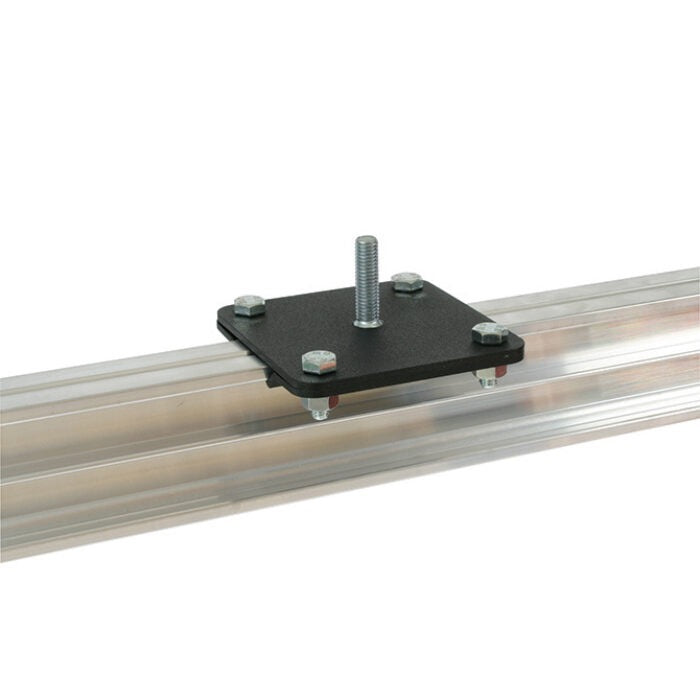 Doughty STUDIO RAIL CEILING BRACKET (Flat) supplied with rail clamps