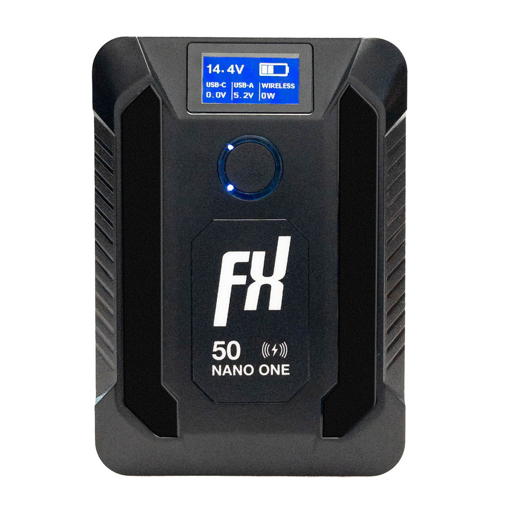 Fxlion NANO ONE - V-Mount Battery - 14.8V, 50Wh, wireless charging