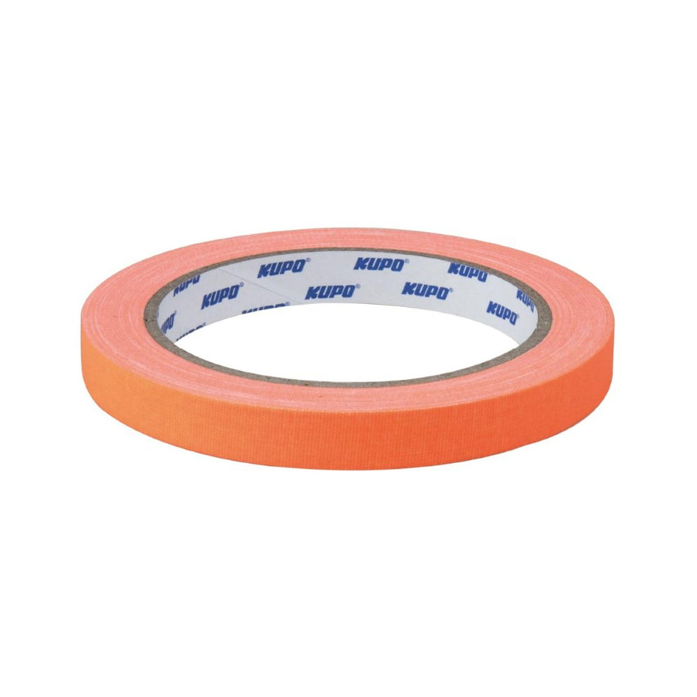 KUPO CLOTH SPIKE TAPE 12.5 YARD(L) X 12MM( W) ORANGE