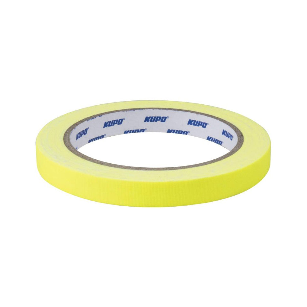 KUPO CLOTH SPIKE TAPE 12.5 YARD(L) X 12MM( W) YELLOW