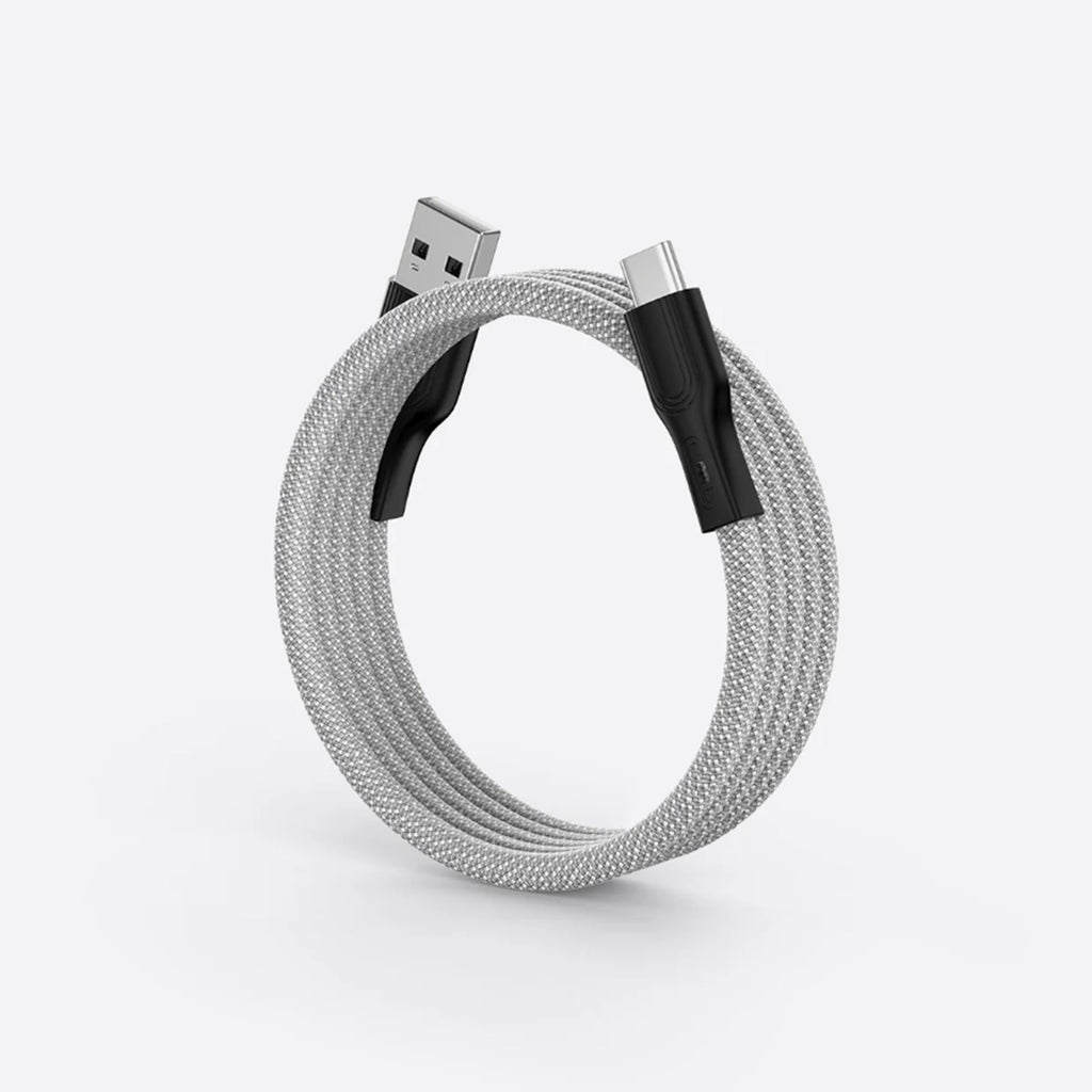 Magtame USB A to USB C Cable 1m Silver white