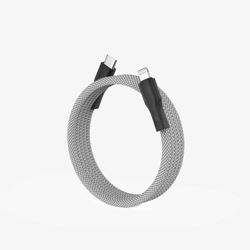 Magtame USB C to Lightning Cable 1m Silver white