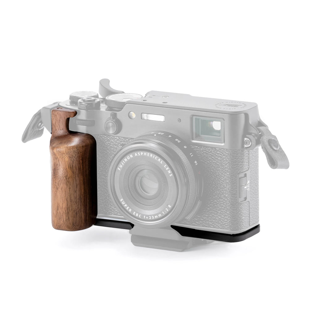 Tilta Mounting Baseplate with Wooden Grip for Fujifilm X100VI - Black