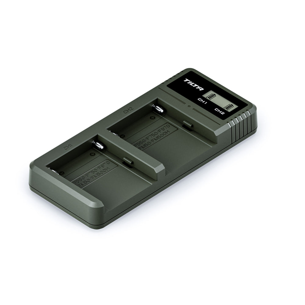 Tilta Tilta Battery Charger for L-Series/NP-F (2 Channel) - Green