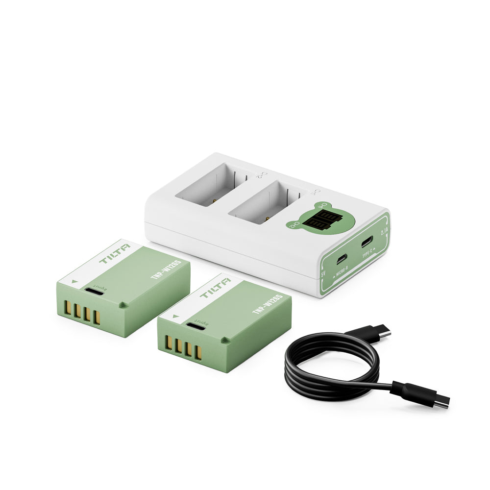 Tilta Battery Charger Kit for NP-W126S Ash Green