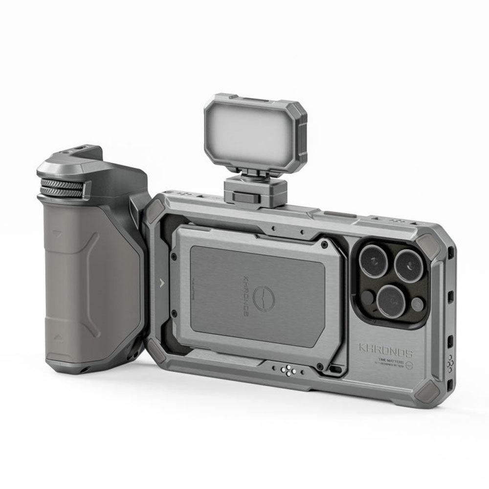 Tilta Khronos iPhone 15 Pro Max Basic Kit - Titanium White with battery
