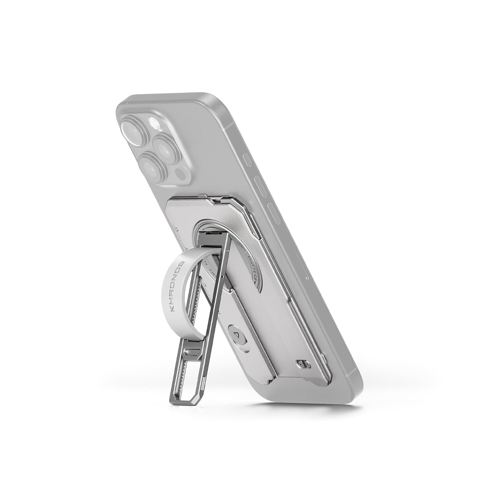 Tilta Khronos Multi-Functional Magnetic Backplate for iPhone 16 Pro Max - Titanium White