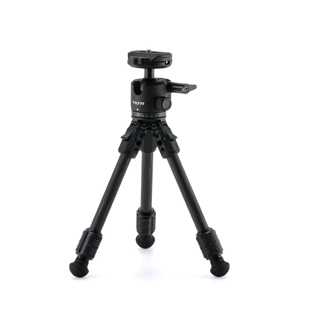 Tilta Tabletop Ball Head with 1-Stage Carbon Fiber Tripod Legs (3KG) - Black
