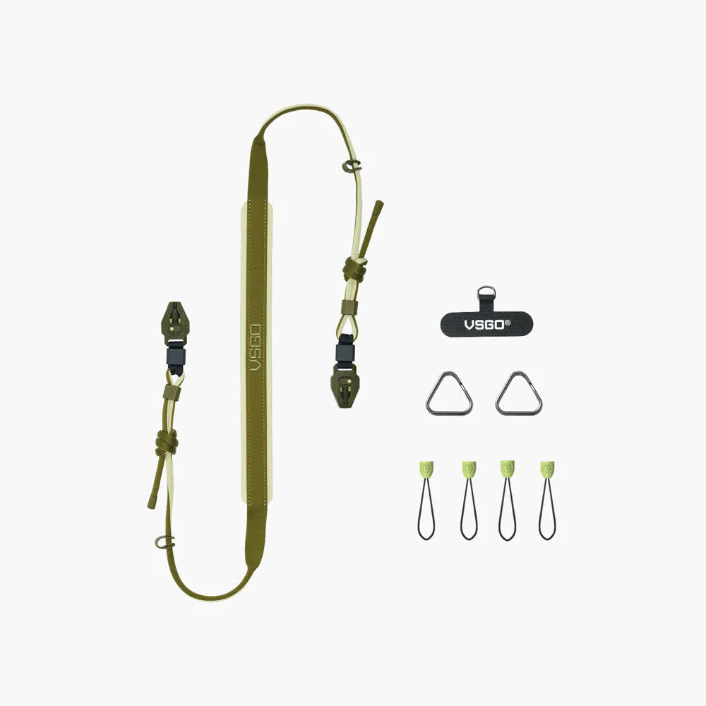 VSGO Black Snipe, Casual Camera Strap Avocado Glow