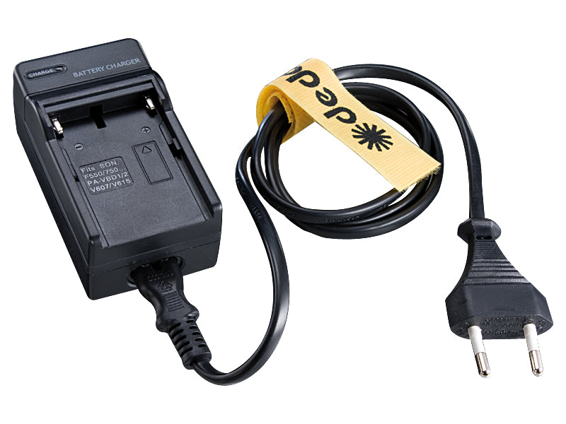 Dedolight Charger for NP-F battery, input 100 - 240 V AC, please specify power connector ( A / E / G / J / U )