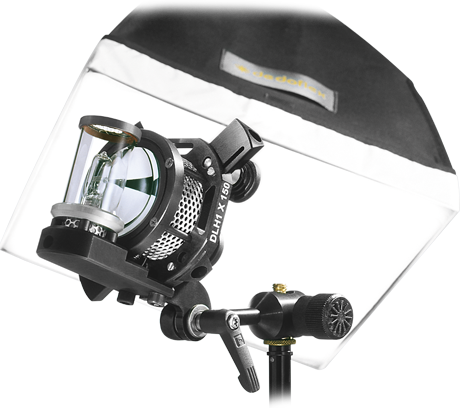 Dedolight DLH1x150S soft light head, DT24-1 power supply, mini soft box high temperature resistant pouch, 150W tungsten lamp. European cable