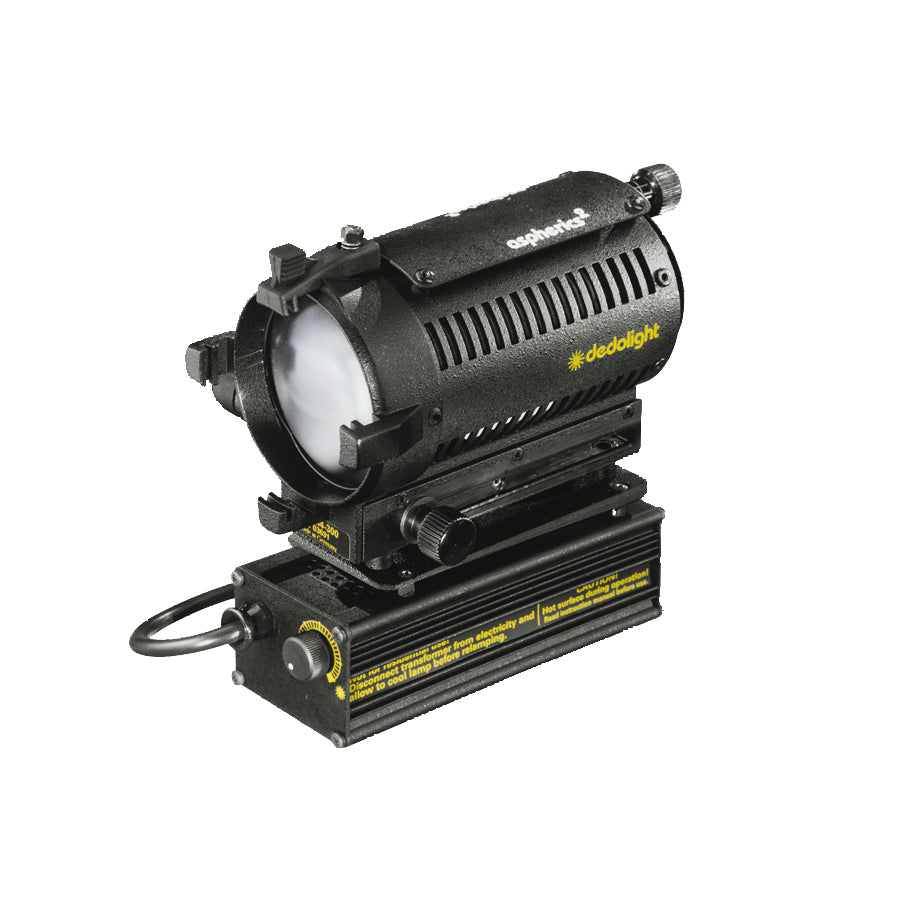 Dedolight Light head, 24 V / 150 W tungsten, with built-in transformer and 4 m (13.1') AC power cable, 230 V AC. European cable.