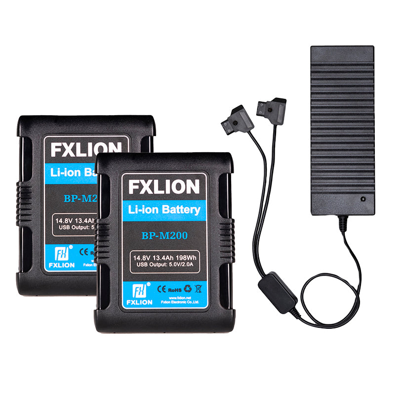 Fxlion Square Battery - 14.8V / 198Wh V-Mount Battery Kit