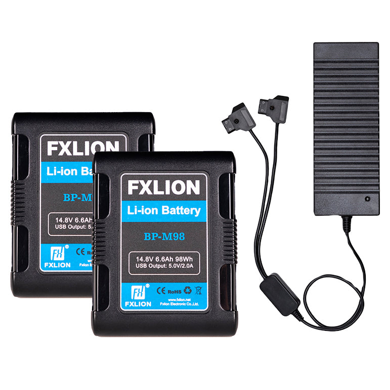 Fxlion Square Battery - 14.8V / 98Wh V-Mount Battery Kit