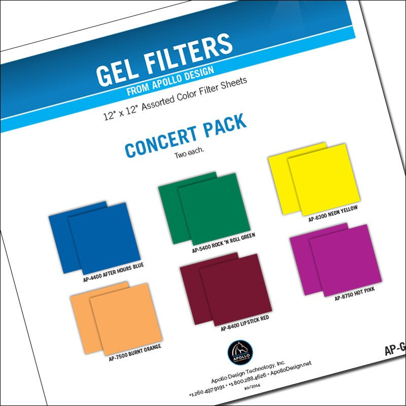Apollo Concert Gel Pack - 12"x12" Sheets
