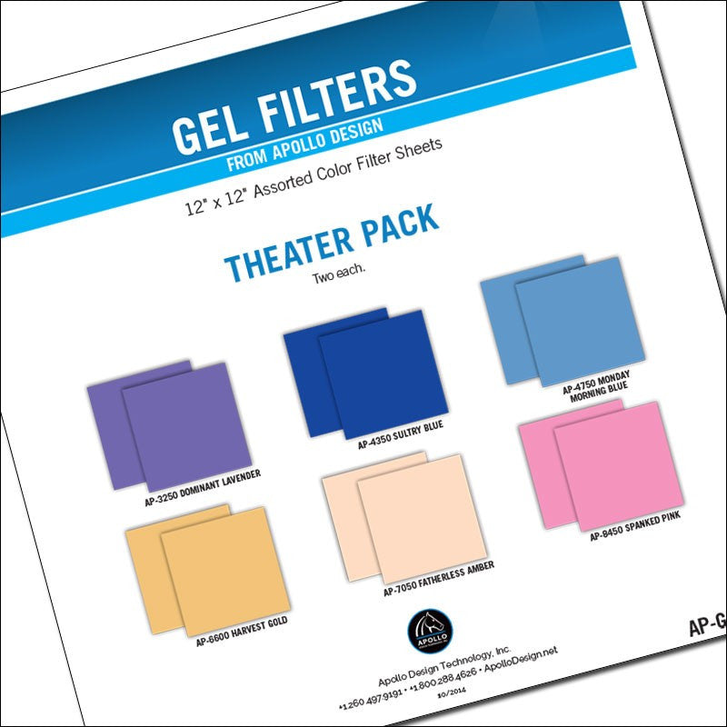 Apollo Theater Gel Pack - 12"x12" Sheets
